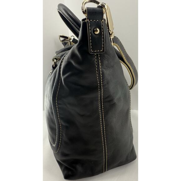 Kate Spade‎ Satchel Black Leather Riley Shoulder Bag Handbag EUC - Picture 4 of 14